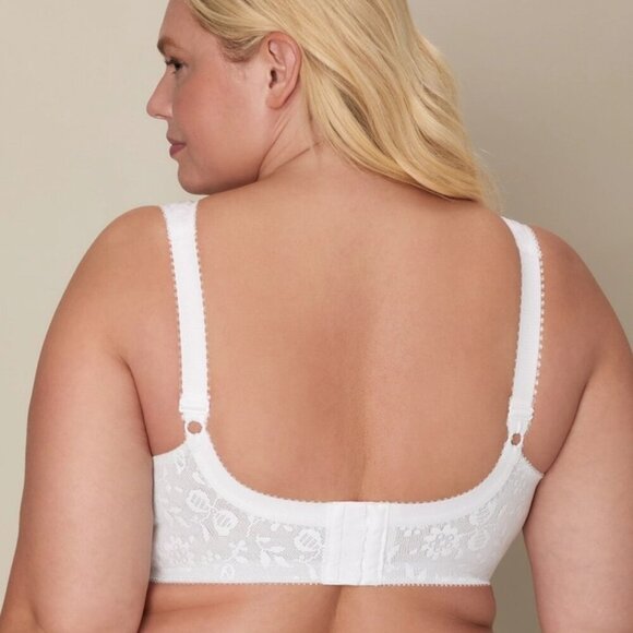 NWT Playtex 4693 18 Hour Ultimate Shoulder Comfort Wireless Bra - White - Picture 3 of 6